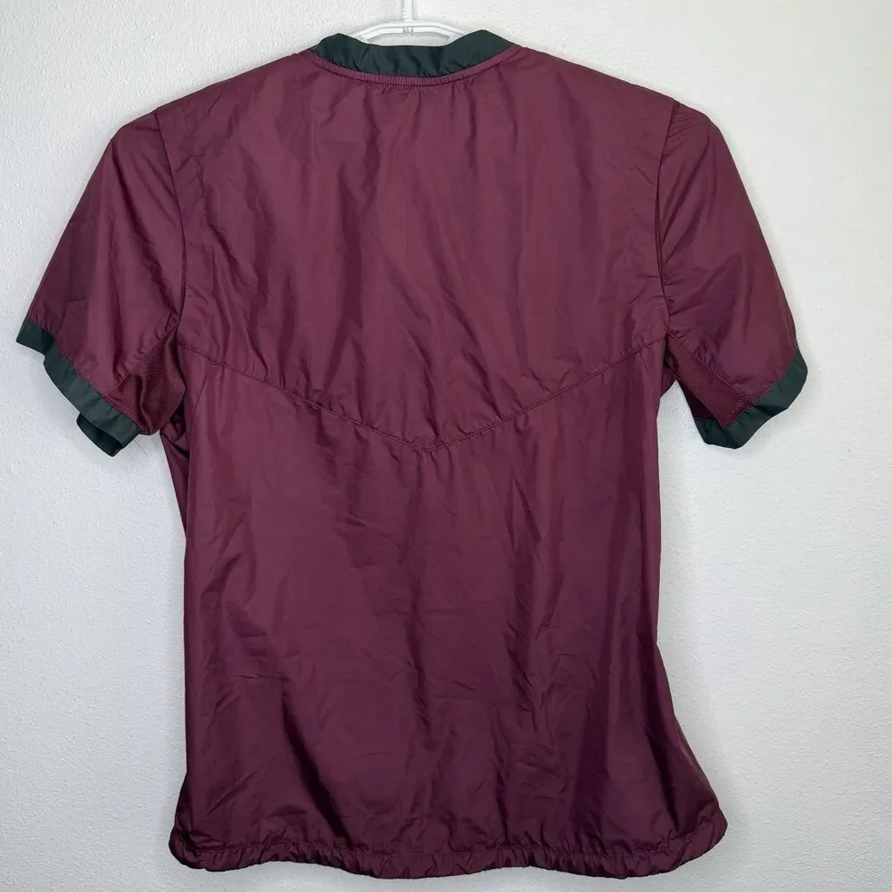 Nike Short Sleeve Windshirt Pullover Maroon Men’s Large BQ3237-669